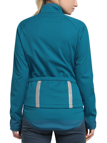 Women's Cycling Jacket Long Sleeve Thermal Waterproof MTB Bike Workout Running Jacket Windproof Reflective 33,000ft